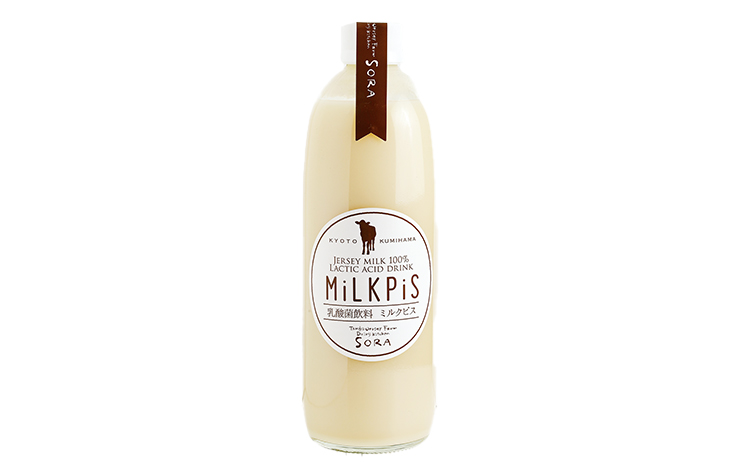しぼり立ての牛乳でつくる、丹後ジャージー牧場の「ミルクピス／785円」