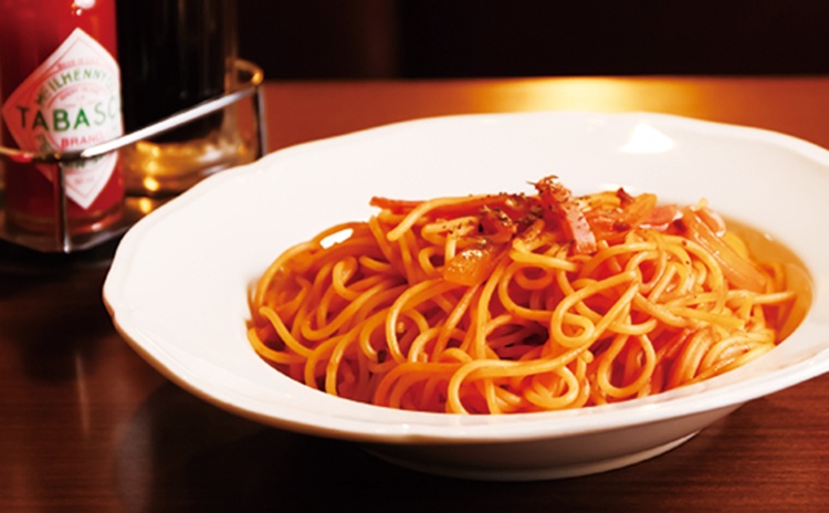 「イタリアンスパ／720円」は、モッチリとした太麺に自家製トマトソースがよく絡み、素朴で食べごたえのある一品です。
