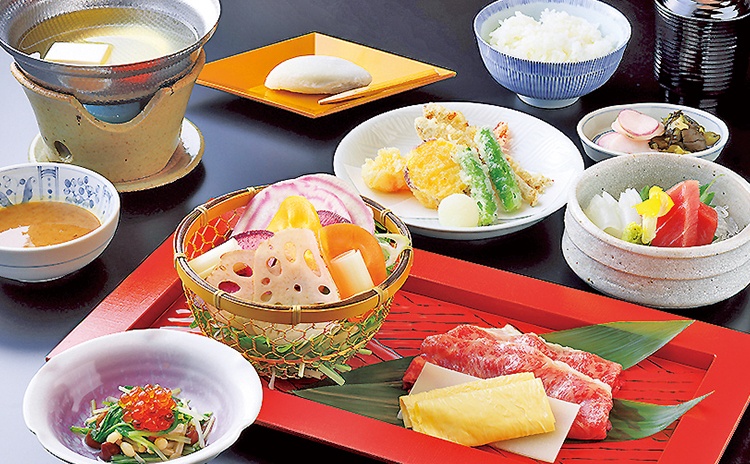 日本料理 おおみ「近江牛と根菜しゃぶしゃぶランチ」