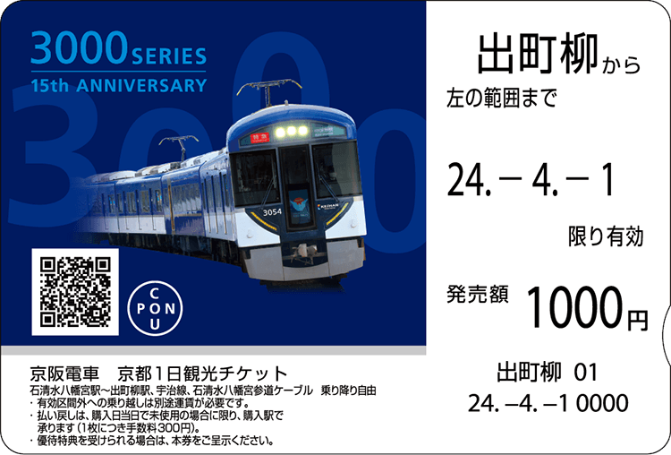 京阪電車 京都1日観光チケット
