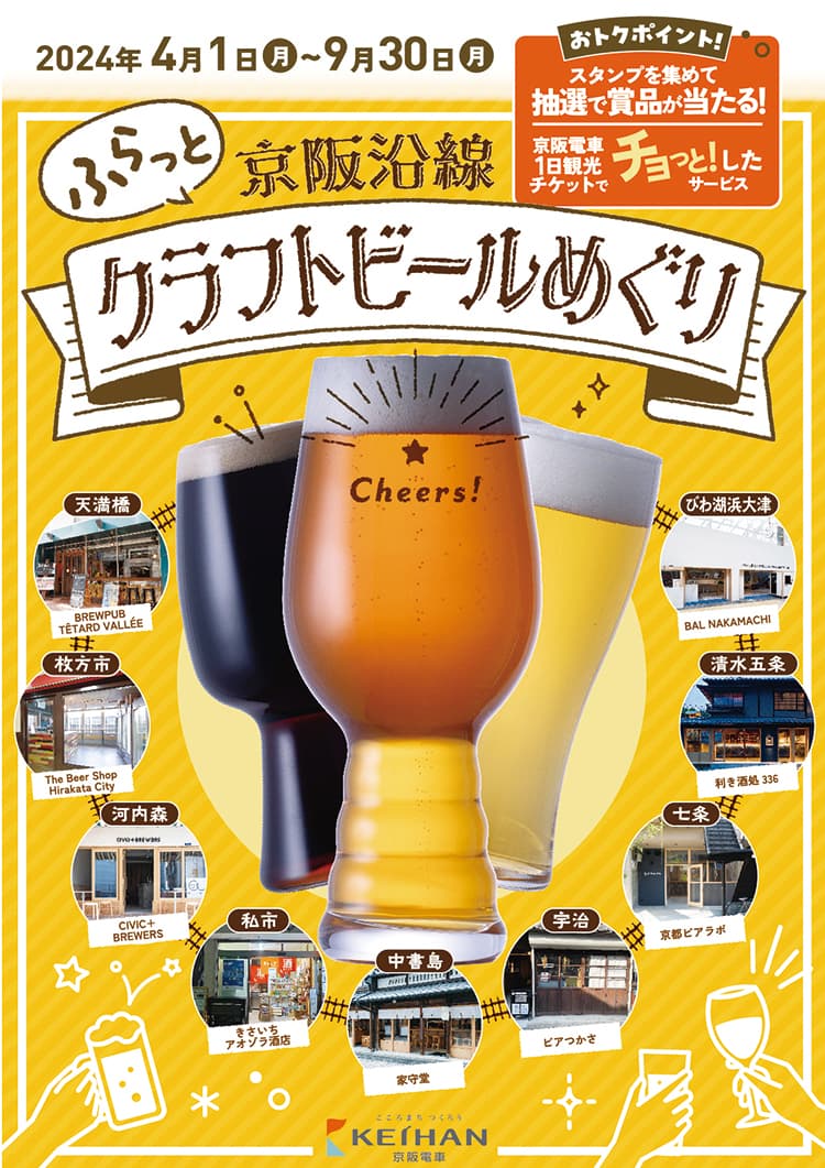 ふらっと 京阪沿線 クラフトビールめぐり