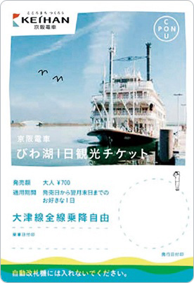 京阪電車 びわ湖1日観光チケット