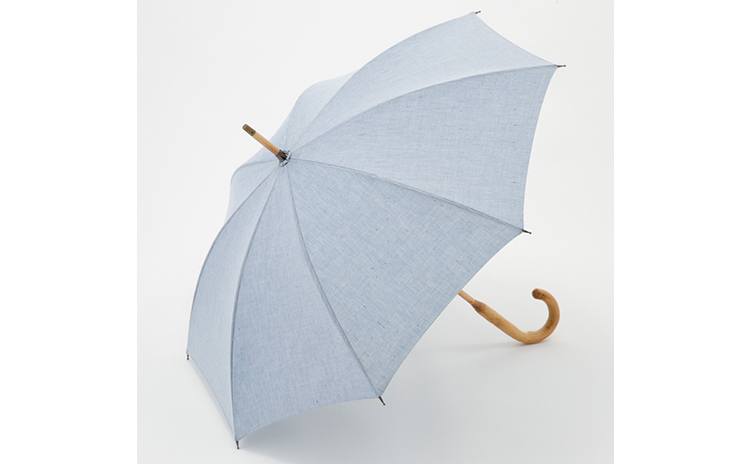 レディース デニム風ネップ生地 晴雨兼用傘