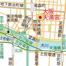 大阪天満宮の地図