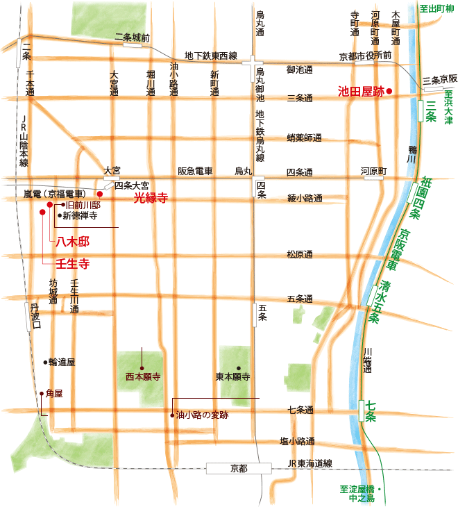 京阪沿線初詣MAP